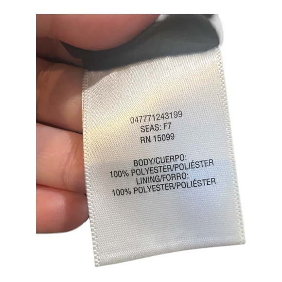 Simply Emma Black Pleated Chiffon Flowy Midi Overlay Lined Skirt Size 2X - Picture 6 of 12